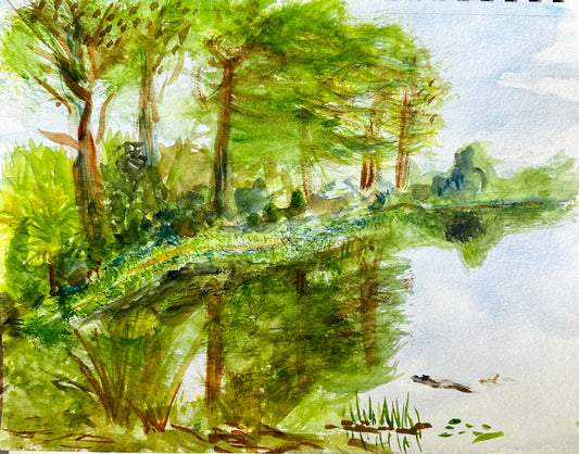 Watercolor - Coastal Georgia Botanical Gardens